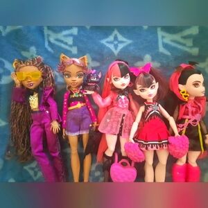 Monster High - Draculaura & Clawdeen Wolf Lot